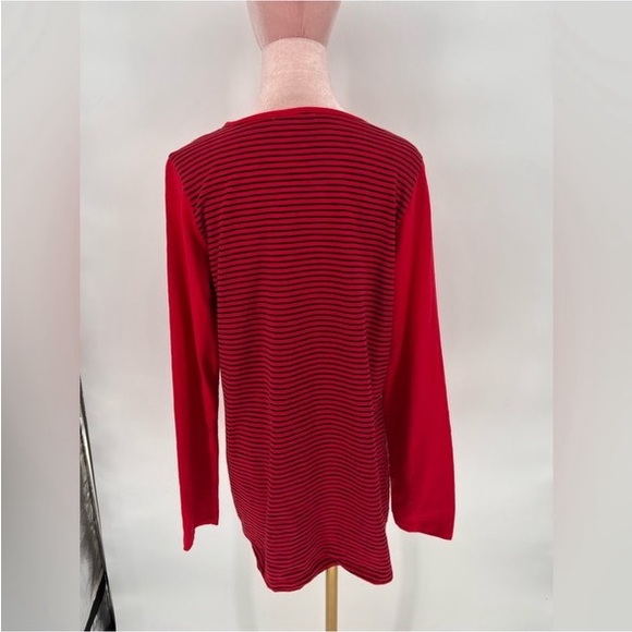 EUC Coldwater Creek Striped Back Tee Shirt - Picture 6 of 8